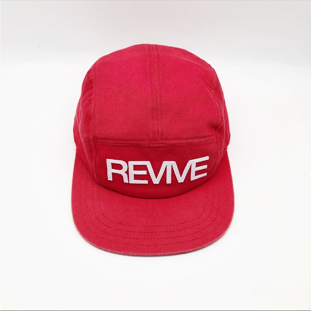 Revive Skateboards 5 Panel Red Hat.